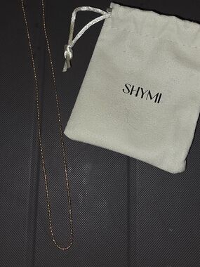 SHYMI Rose Gold Slim Chain Necklace